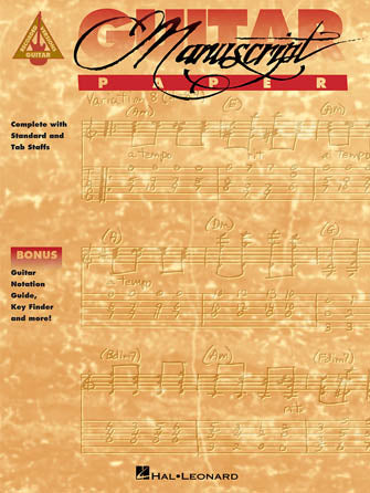 Hal Leonard Guitar Manuscript Paper
