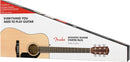 Fender CD-60S Dreadnought V2 Acoustic Guitar Pack - Natural
