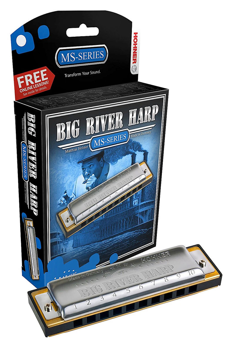 Hohner 590BX-G Harmonica Big River Harp Blistered Key of G