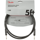 Fender Professional Series Instrument Cable - Black - 5ft