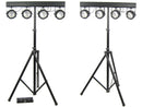ADJ DOTZ TPAR Twin System w/8x LED Par Lights, Stands, Cases & Controller