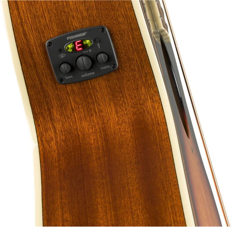 Fender FA-450CE Acoustic/Electric Bass, Laurel Fingerboard - 3 Color Sunburst