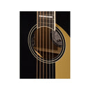 Fender California Series, Malibu Vintage, Ovangkol Fingerboard, Gold Pickguard - Black