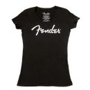 Fender Ladies Distressed Logo T-Shirt Black