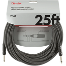 Fender Professional Series Instrument Cable, Gray Tweed - 25ft
