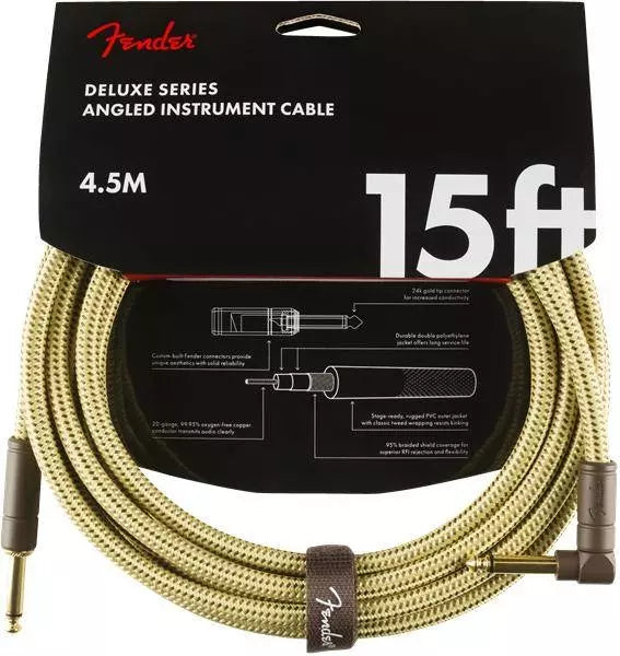Fender Deluxe Series Instrument Cable Tweed 15ft