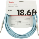 Fender Original Series Instrument Cables - Daphne Blue - 18.6ft