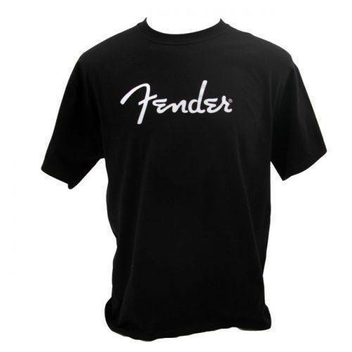 Fender Spaghetti Logo Black Tee - Medium