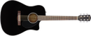 Fender CD-60SCE Dreadnought, Walnut Fingerboard - Black