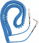 Fender Contour 30' Coiled Cable, Straight/Angle - Lake Placid Blue