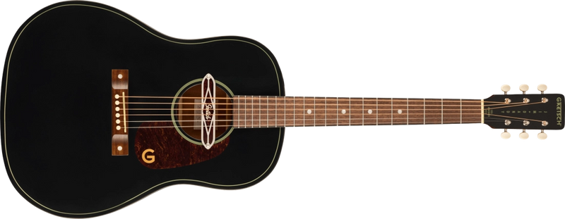 Gretsch Guitars Deltoluxe Dreadnought with Walnut Fingerboard - Black Top
