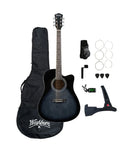 Washburn WA90CETBBPACK Acoustic-Electric Dreadnought Guitar Pack