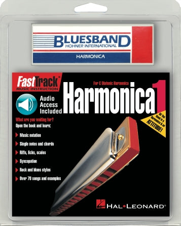 FastTrack Harmonica Pack w/Mini Book/Online Audio