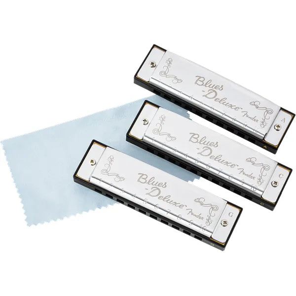 Fender Blues Deluxe Harmonica - 3 Pack