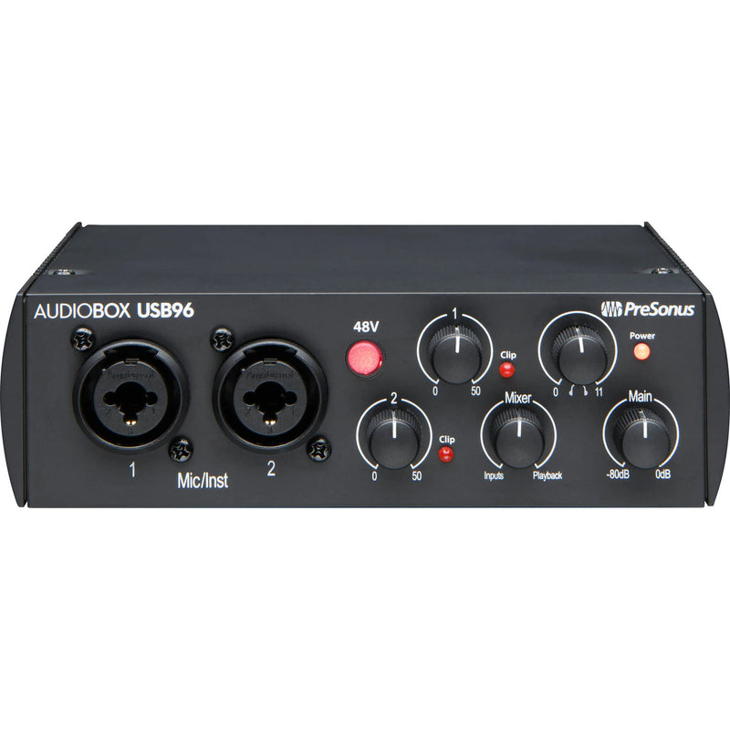 PreSonus AudioBox 96 2x2 USB 2.0 Recording Interface - 25th Anniversary Matte Black