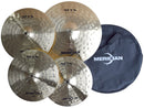 Meridian Hammered Brass Cymbals Moon Series Pack w/Bag