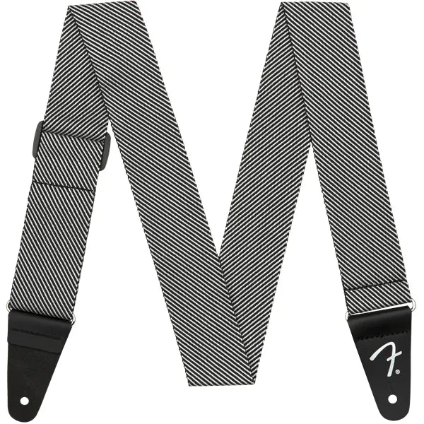 Fender Modern Tweed Guitar Strap - White/Black