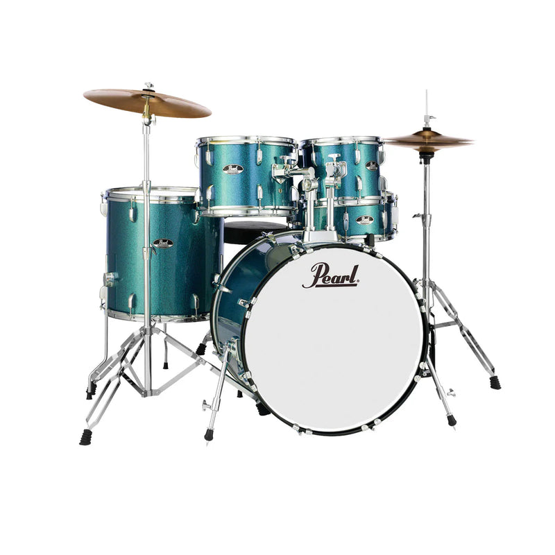 Pearl Roadshow 5-Piece Drum Kit with Hardware and Cymbals - Aqua Blue