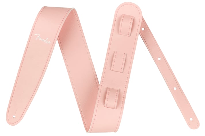 Fender Vegan Leather Guitar Strap - Pink