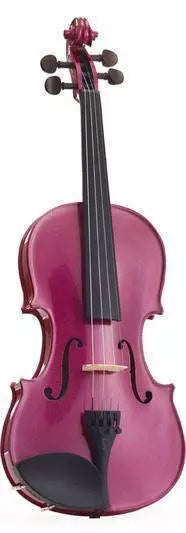 Stentor Harlequin Violin Outfit Raspberry Pink 4/4