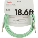 Fender Original Series Instrument Cable, 18.6 ft, Surf Green