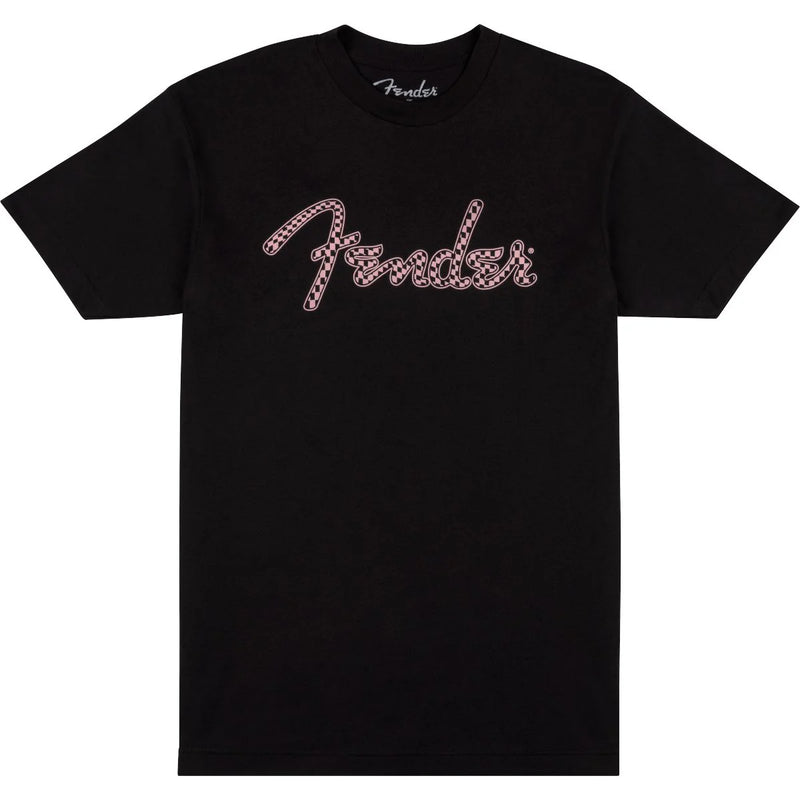Fender Fender® Spaghetti Logo Wavy Checker Tee - Pink Checker
