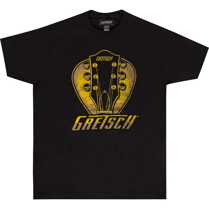 Gretsch Guitars Headstock Pick T-Shirt, Black, Medium