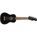 Fender Venice Soprano Ukulele, Walnut Fretboard - Black