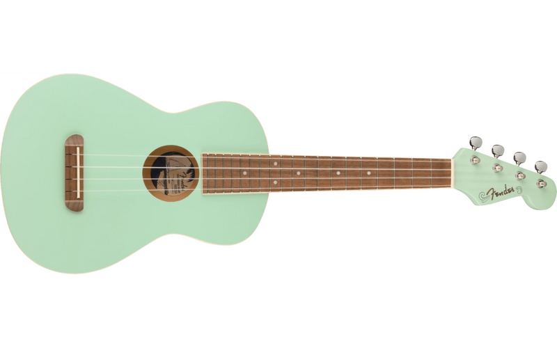 Fender Avalon Tenor Ukulele, Walnut Fingerboard - Surf Green