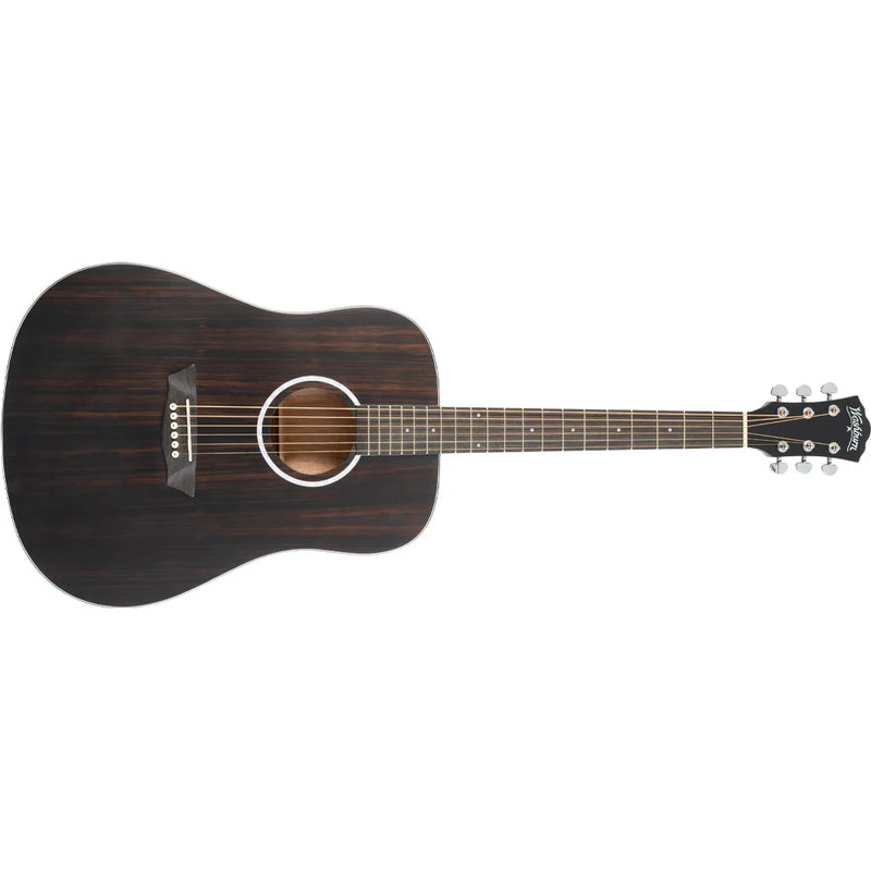 Washburn DFED Deep Forest Dreadnought, Striped Ebony Top, Okoume Back & Sides