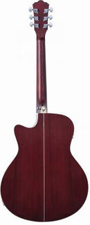 Washburn DFBACEA Deep Forest Grand Auditorium Cutaway, Burl Amber Fade Gloss