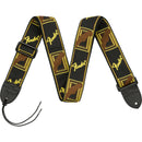 Fender Monogrammed Guitar Strap - Black/Yellow/Brown