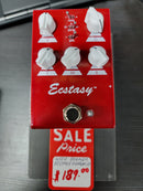 USED Bogner Mini Ecstasy Red Overdrive Pedal