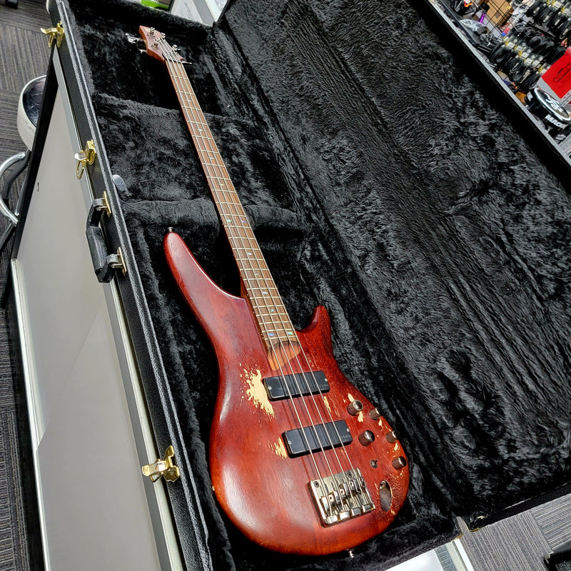 Used 2015 Ibanez SR500 Bass - Brown Mahogany w/ Hard Case