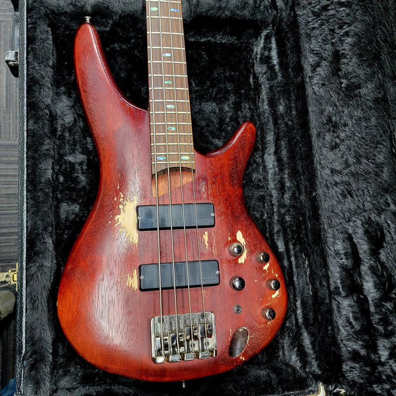 Used 2015 Ibanez SR500 Bass - Brown Mahogany w/ Hard Case