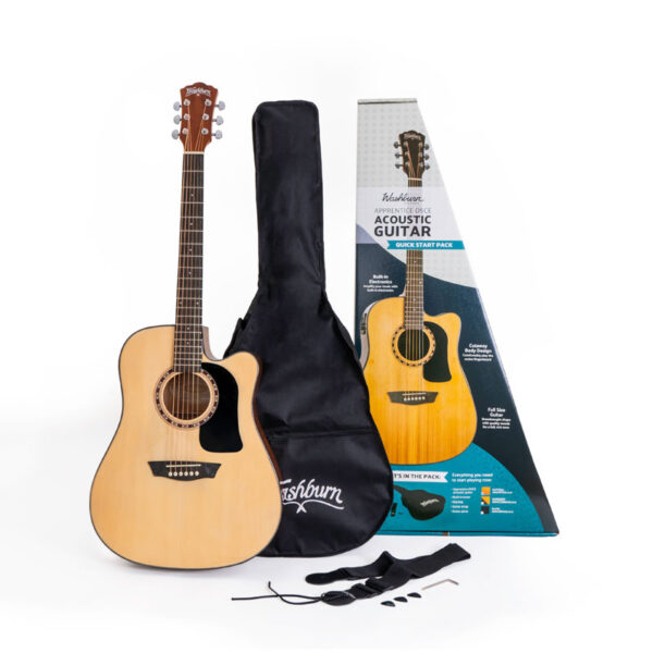 Washburn AD5CEPACK-A Apprentice Acoustic-Electric Guitar Pack