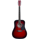 Madera LD411 Acoustic Guitar Red Burst