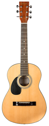Denver Acoustic Guitar - 3/4 Size - Natural, Left Handed