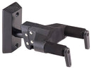 Hercules Auto Grip System Wall Mount Guitar Hanger, Short Arm - Black Wood Base